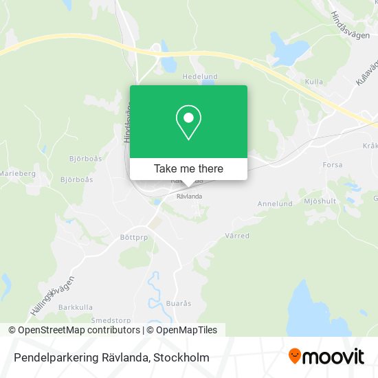 Pendelparkering Rävlanda map