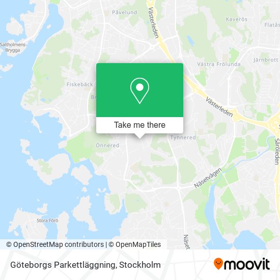 Göteborgs Parkettläggning map