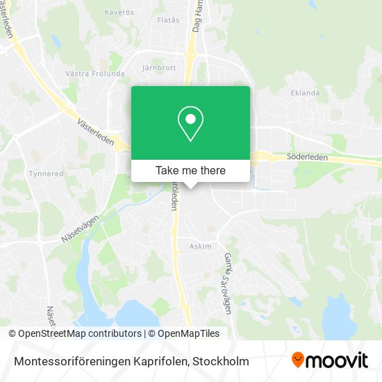 Montessoriföreningen Kaprifolen map