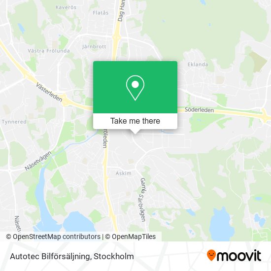 Autotec Bilförsäljning map