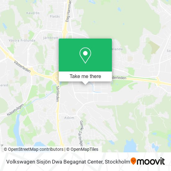 Volkswagen Sisjön Dwa Begagnat Center map