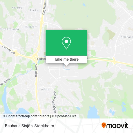 Bauhaus Sisjön map