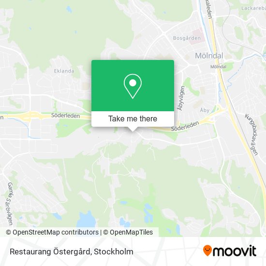 Restaurang Östergård map