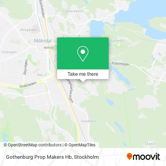 Gothenburg Prop Makers Hb map