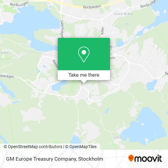 GM Europe Treasury Company map