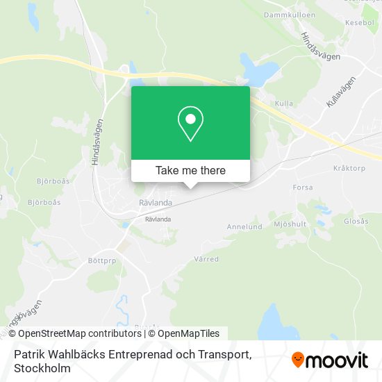Patrik Wahlbäcks Entreprenad och Transport map
