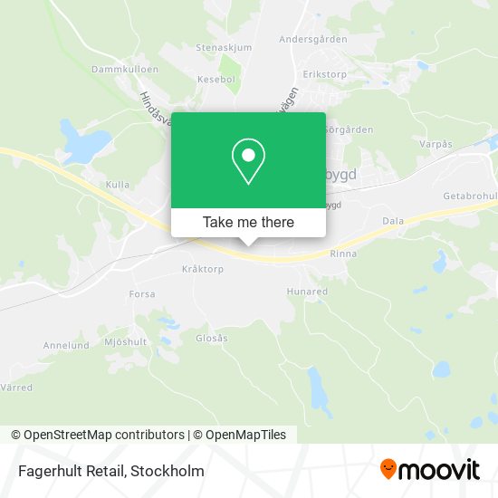 Fagerhult Retail map