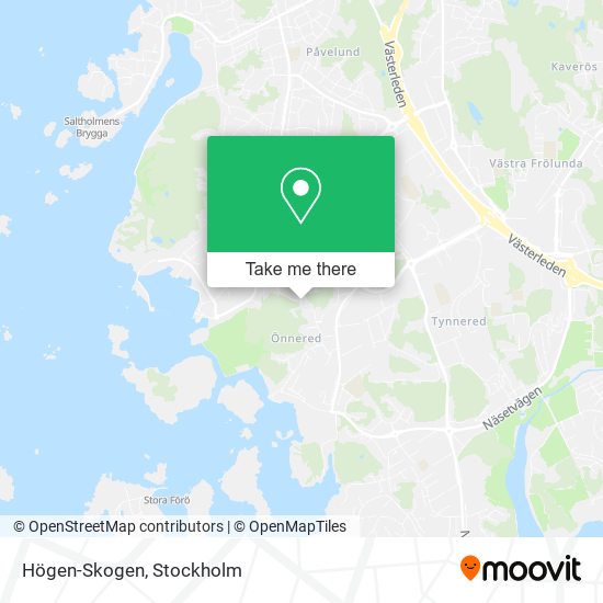 Högen-Skogen map