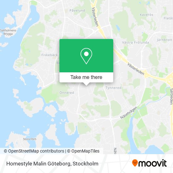 Homestyle Malin Göteborg map