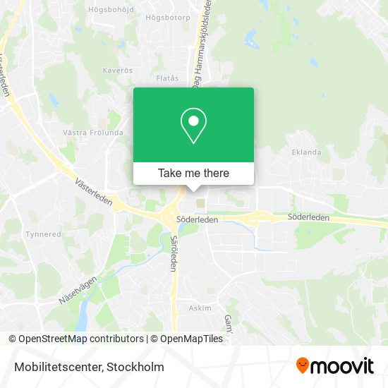 Mobilitetscenter map