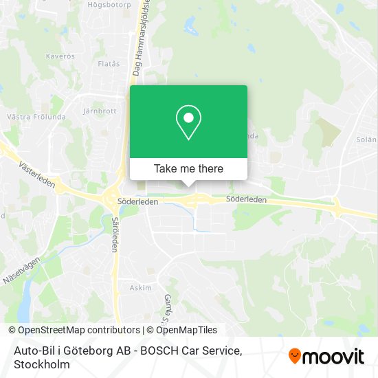 Auto-Bil i Göteborg AB - BOSCH Car Service map