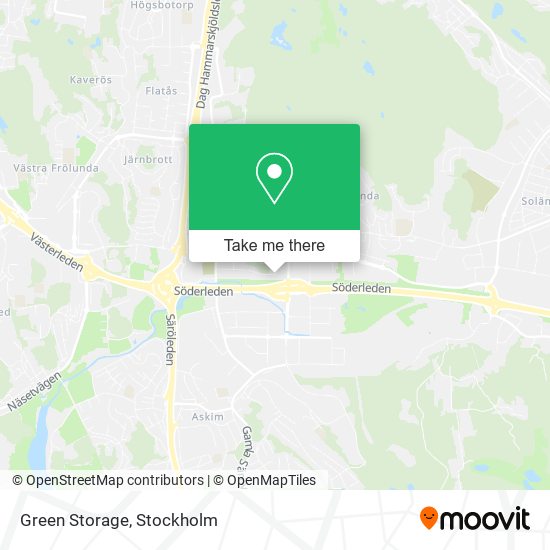 Green Storage map