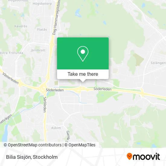 Bilia Sisjön map