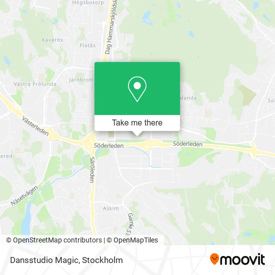 Dansstudio Magic map