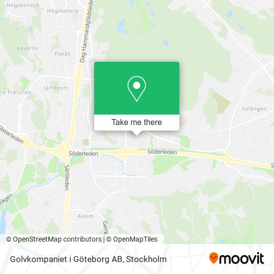 Golvkompaniet i Göteborg AB map