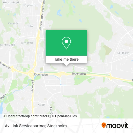 Av-Link Servicepartner map