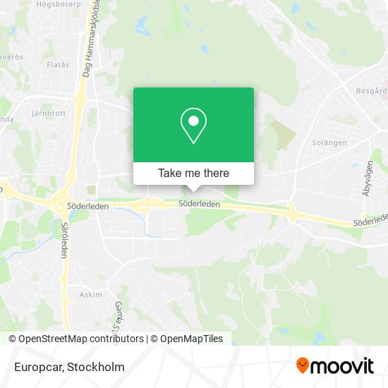 Europcar map