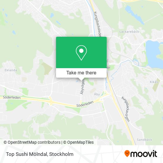 Top Sushi Mölndal map