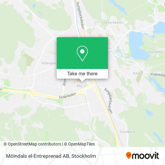 Mölndals el-Entreprenad AB map