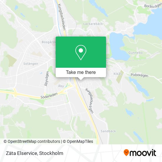 Zäta Elservice map