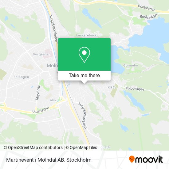 Martinevent i Mölndal AB map