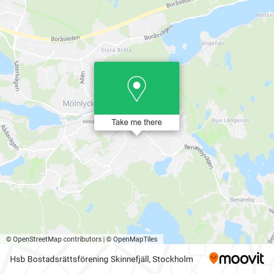 Hsb Bostadsrättsförening Skinnefjäll map