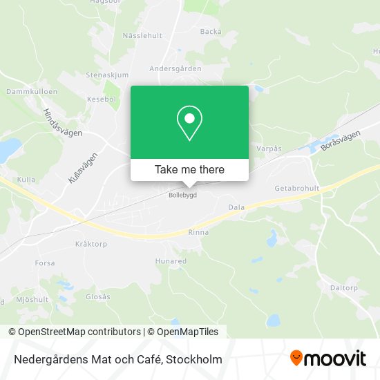 Nedergårdens Mat och Café map