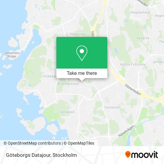 Göteborgs Datajour map