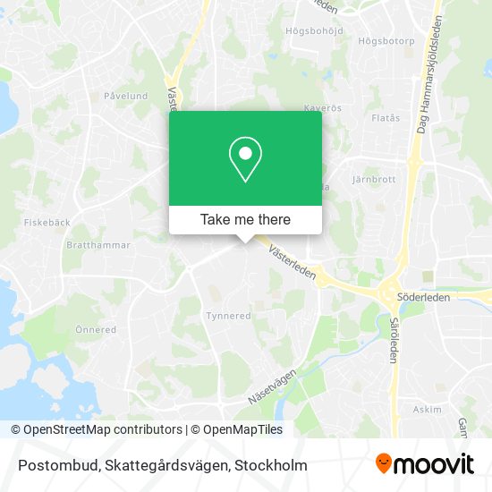 Postombud, Skattegårdsvägen map