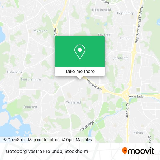 Göteborg västra Frölunda map