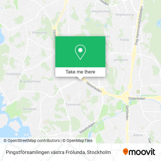 Pingstförsamlingen västra Frölunda map