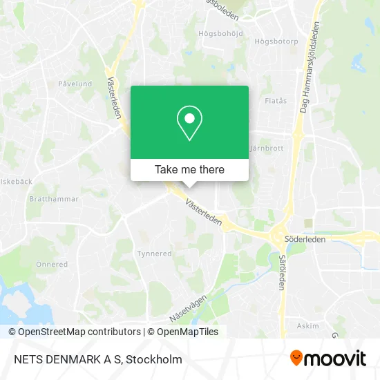 NETS DENMARK A S map