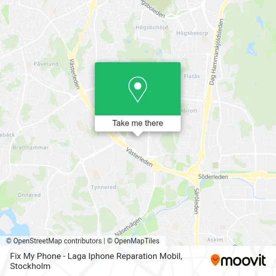 Fix My Phone - Laga Iphone Reparation Mobil map