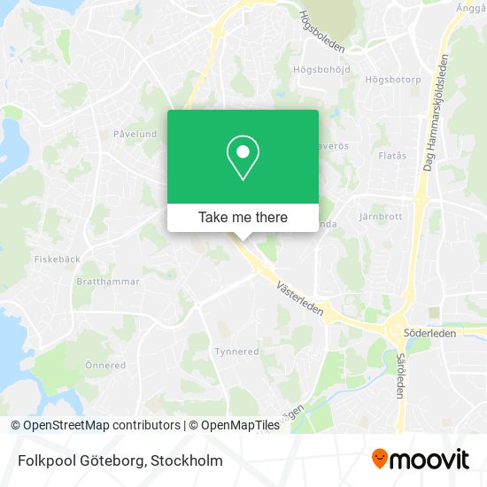 Folkpool Göteborg map