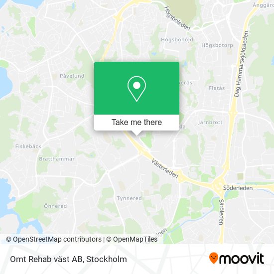 Omt Rehab väst AB map