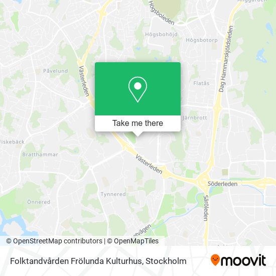 Folktandvården Frölunda Kulturhus map