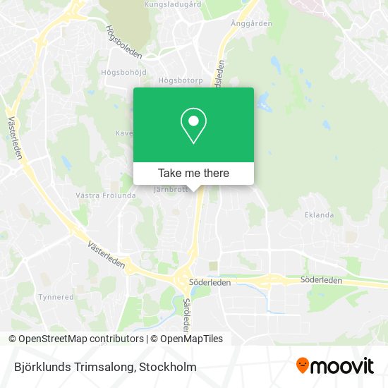 Björklunds Trimsalong map