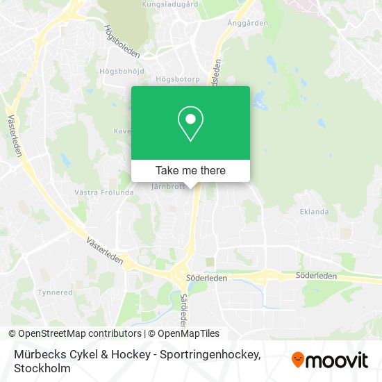 Mürbecks Cykel & Hockey - Sportringenhockey map