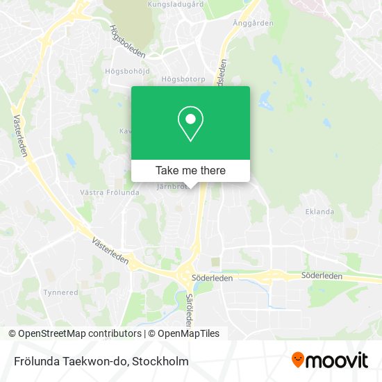 Frölunda Taekwon-do map