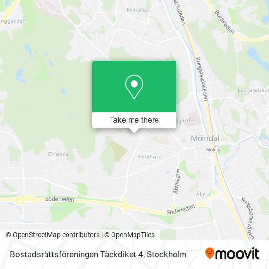 Bostadsrättsföreningen Täckdiket 4 map