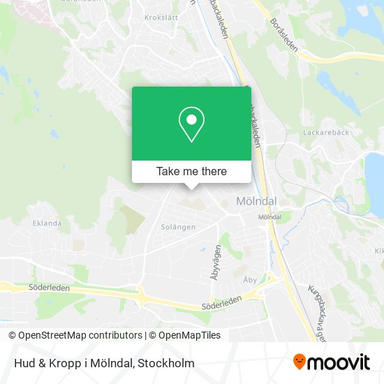 Hud & Kropp i Mölndal map
