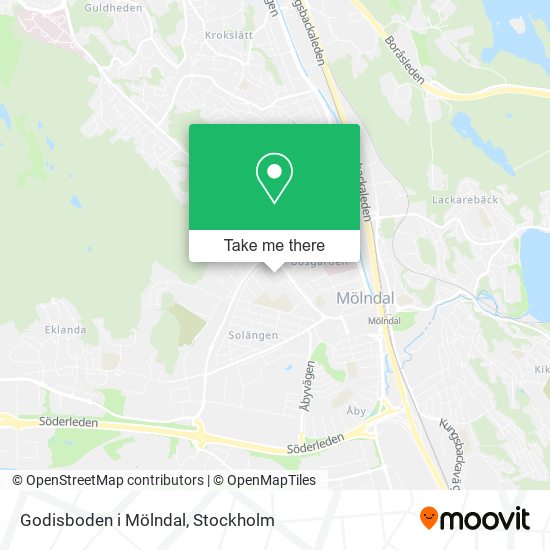 Godisboden i Mölndal map