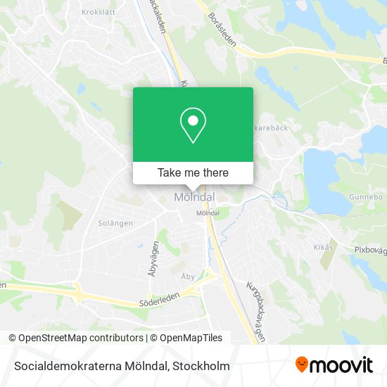 Socialdemokraterna Mölndal map