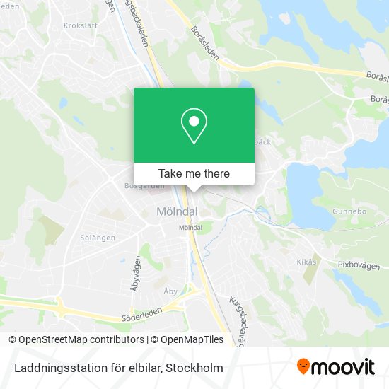 Laddningsstation för elbilar map