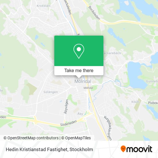 Hedin Kristianstad Fastighet map