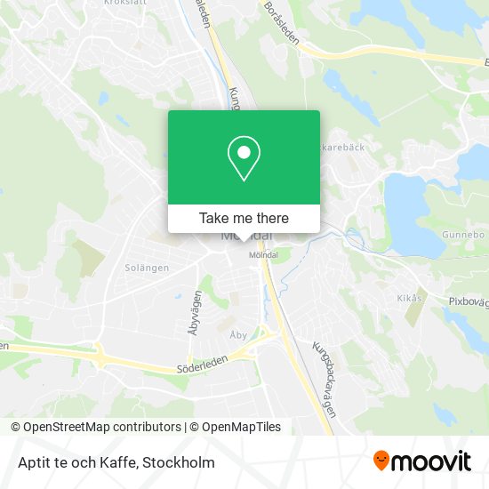 Aptit te och Kaffe map