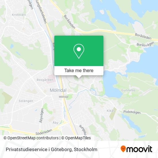 Privatstudieservice i Göteborg map