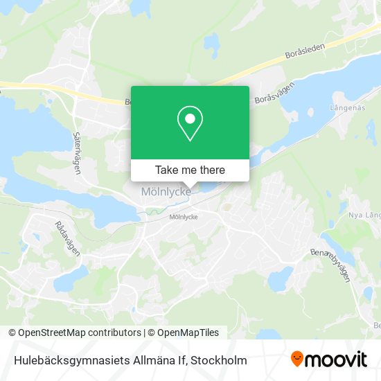 Hulebäcksgymnasiets Allmäna If map