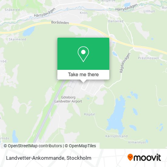 Landvetter-Ankommande map