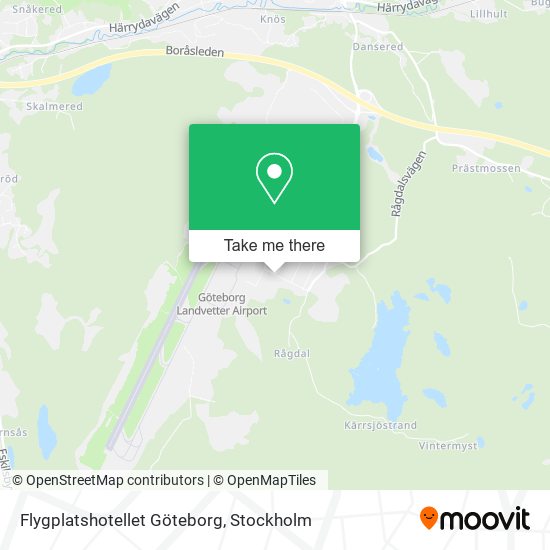 Flygplatshotellet Göteborg map